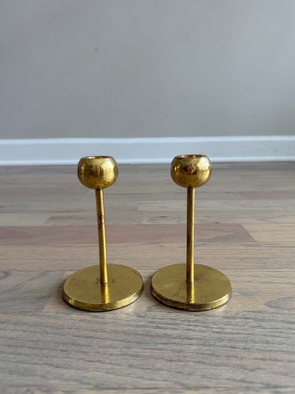 Aaron Probyn + West Elm Polished Brass Medium Taper Candle Holder